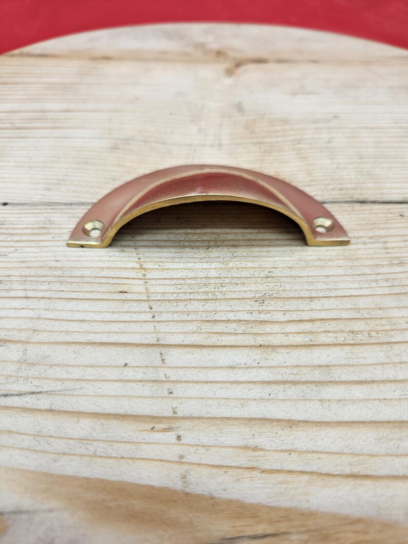 Solid Brass polished Basic Design cup pull handle imagen 3