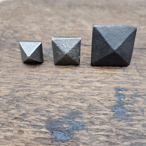 Stud Square Pyramid Head Cast Iron - 3 Sizes