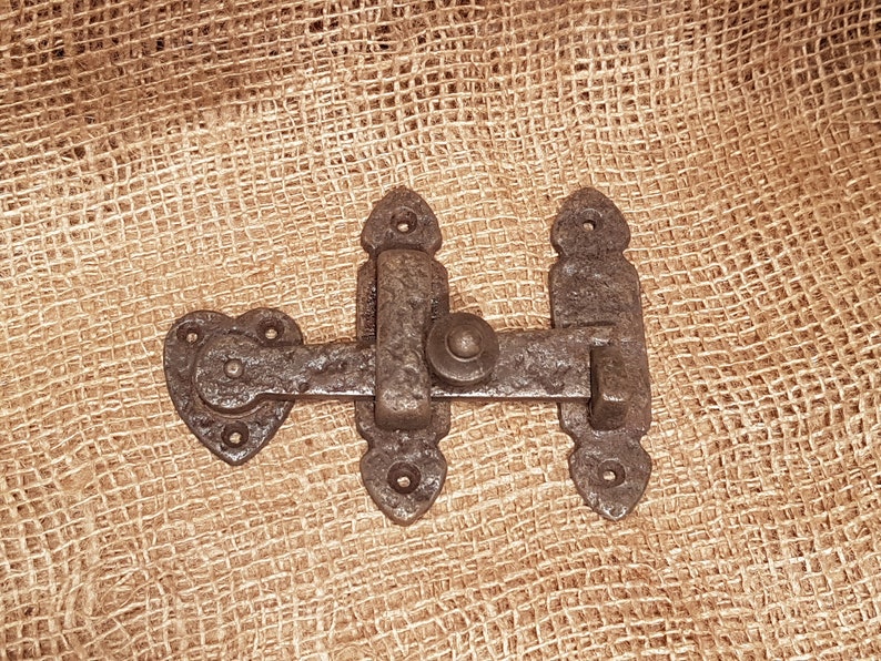 Vintage Antique Iron Gate Latch Set Etsy