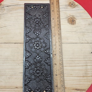 Ellerker - Door Push Plate - Antique Cast Iron