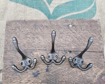 Triple Robe Hooks Alphabet - 26 Letters A - Z complete set