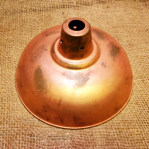 Factory Lamp Shade - 11" Antique Copper