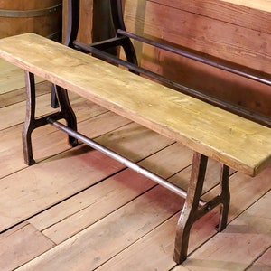 The Abbot - 36" Antique Iron Bench