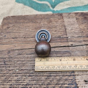 Ball & backplate Drawer Knob - Antique Copper