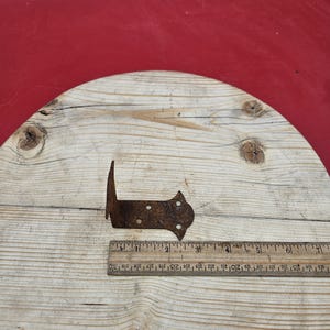 Butterfly Corner Strap Antique Iron or Rusted hand forged 70mm x 70mm