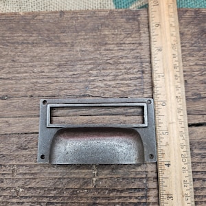 Square Cup Label Frame Pull Handle