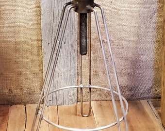 The Maxwell - Hairpin Leg swivel Stool (adjustable height & no top)