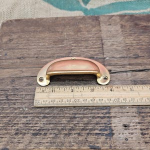 Round Lipped Cup Handle Solid Polished Brass