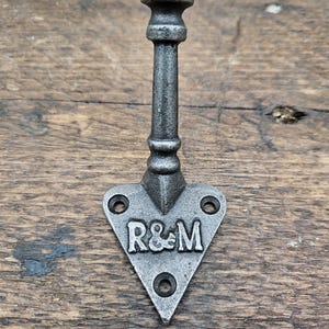R & M - cast iron Single Coat Hook