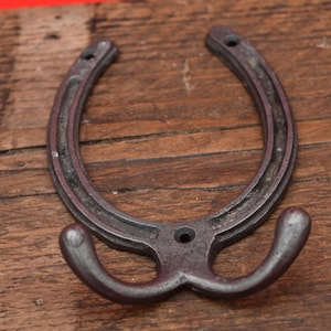Horse shoe - 3", 4", 6" double robe hook, decorative (3" no hook), cowboy hat(4") image 8