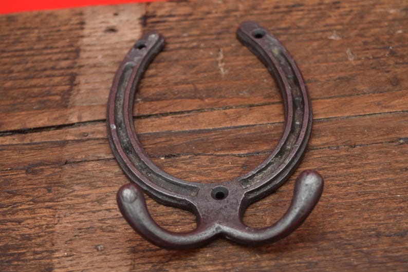 Horse shoe - 3", 4", 6" double robe hook, decorative (3" no hook), cowboy hat(4") image 8