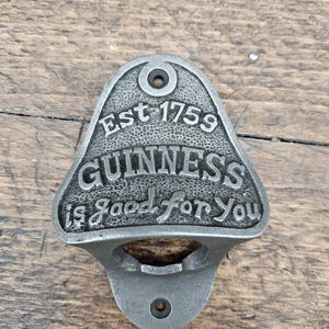GUINNESS cast iron Beer Bottle Opener bild 1