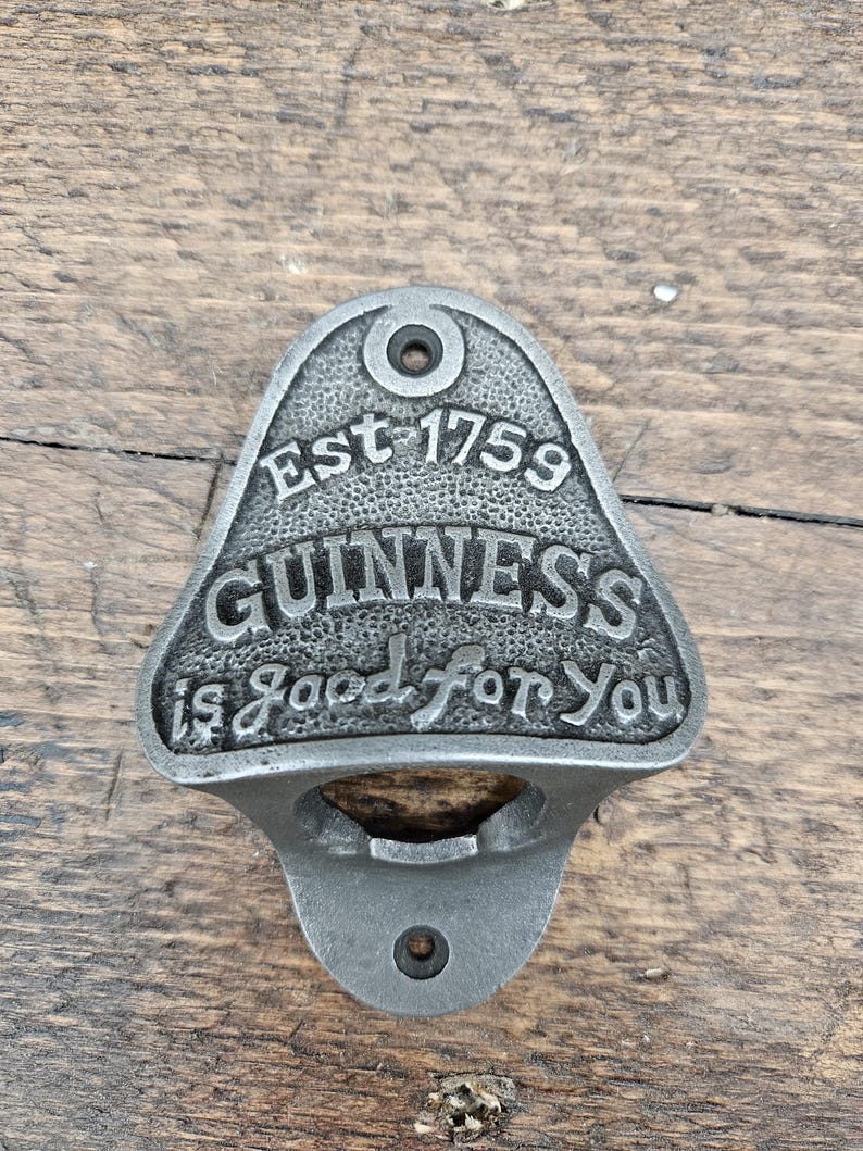 GUINNESS cast iron Beer Bottle Opener bild 1