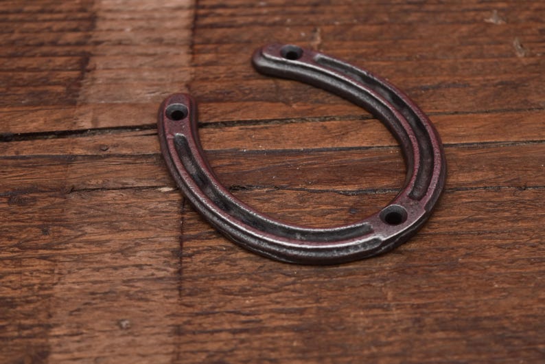 Horse shoe - 3", 4", 6" double robe hook, decorative (3" no hook), cowboy hat(4") image 14