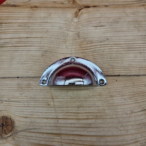 Basic Design - Cup Pull Handle Chrome on Cast Iron 3.75"
