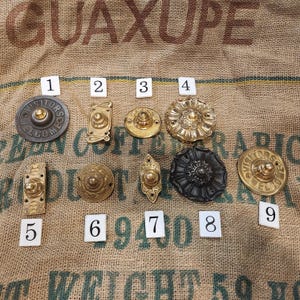 Brass Door Bell Push - (9 x styles to choose from)