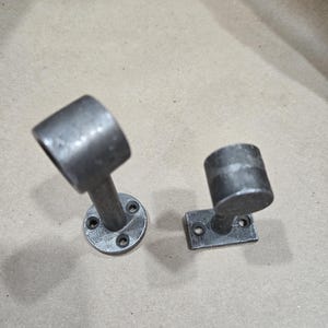 Stand Off Rail End Support For Rod / Rail small (rectangular end 2.5 &quot;) or large (round end 3.5&quot;)