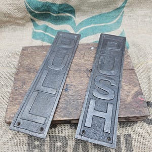 Door Plate - PUSH or PULL