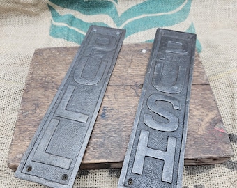 Door Plate - PUSH or PULL