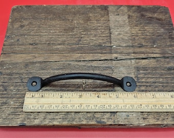 Bow Handle Penny End - Satin Black 6"
