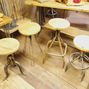The Jarrat Antique Iron Swivel Stool with no Top image 4