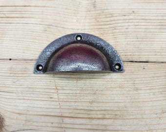 Basic Design Cast Antique Iron Cup Pull Handle