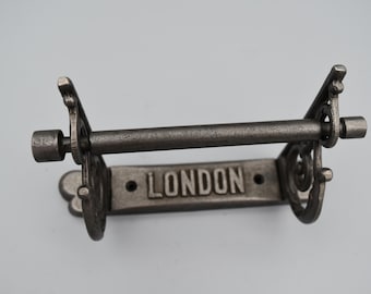Toilet Paper Holder - London Scroll ends - cast iron