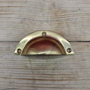 Solid Brass polished Basic Design cup pull handle