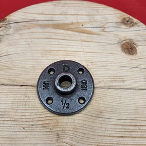 End Socket Flange - cast iron Large - 3" diameter
