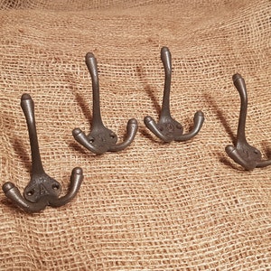 Triple Robe Coat Hooks embossed with letters A-Z  (1 x Hook) + add as needed