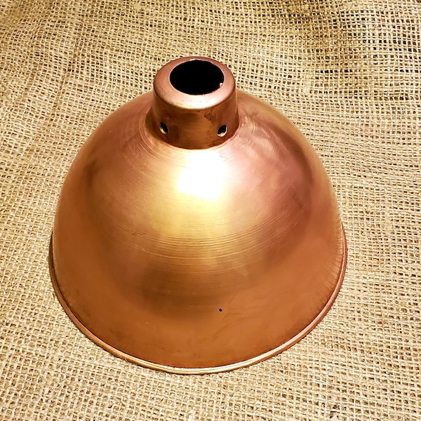Study 8" Polished Copper Lamp Shade