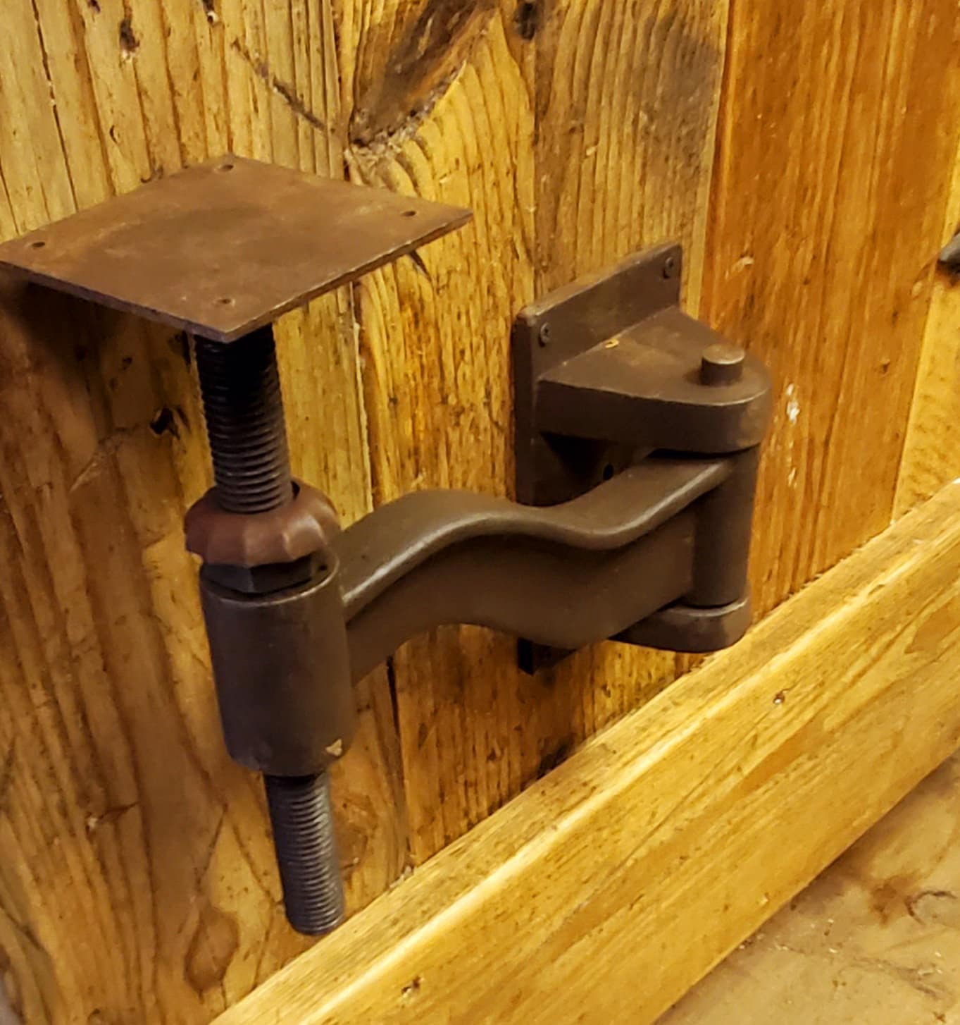 Swing arm stool sale