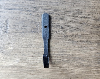 Utensil Hook Hand Forged Black Beeswax - 3"