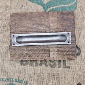 Inset Flush Pull Handle 10" Vintage Antique Iron heavy duty