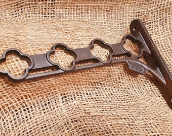 Vintage 1883 Clothes Airer Wall Bracket - antique iron