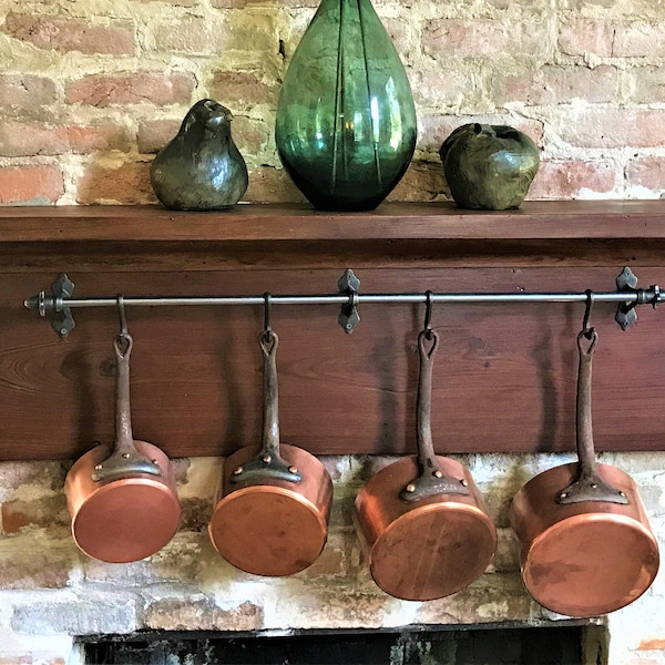 Cast Iron Hook with steel Rail 38" (8 hooks)