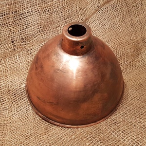 Antique Copper Lamp Shade - 8" Study