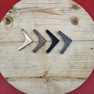 Corner Protector 2" x 2" (4 finishes) Cast Iron, Rust, Beeswax Black, and Polished Brass