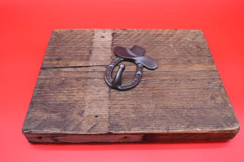 Horse shoe - 3", 4", 6" double robe hook, decorative (3" no hook), cowboy hat(4") image 10