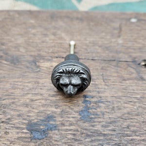 The Lion Face - cast iron Drawer Knob