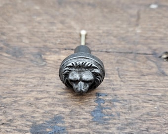 The Lion Face - cast iron Drawer Knob