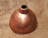Antique Copper Lamp Shade - 8 quot Study