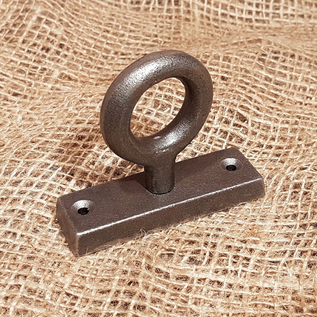 Eye Loop Hook Antique Iron Strong Etsy