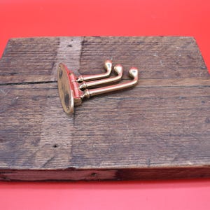 Swivel Hook Triple VICTORIAN Solid Brass or Antique Iron 75mm x 100mm