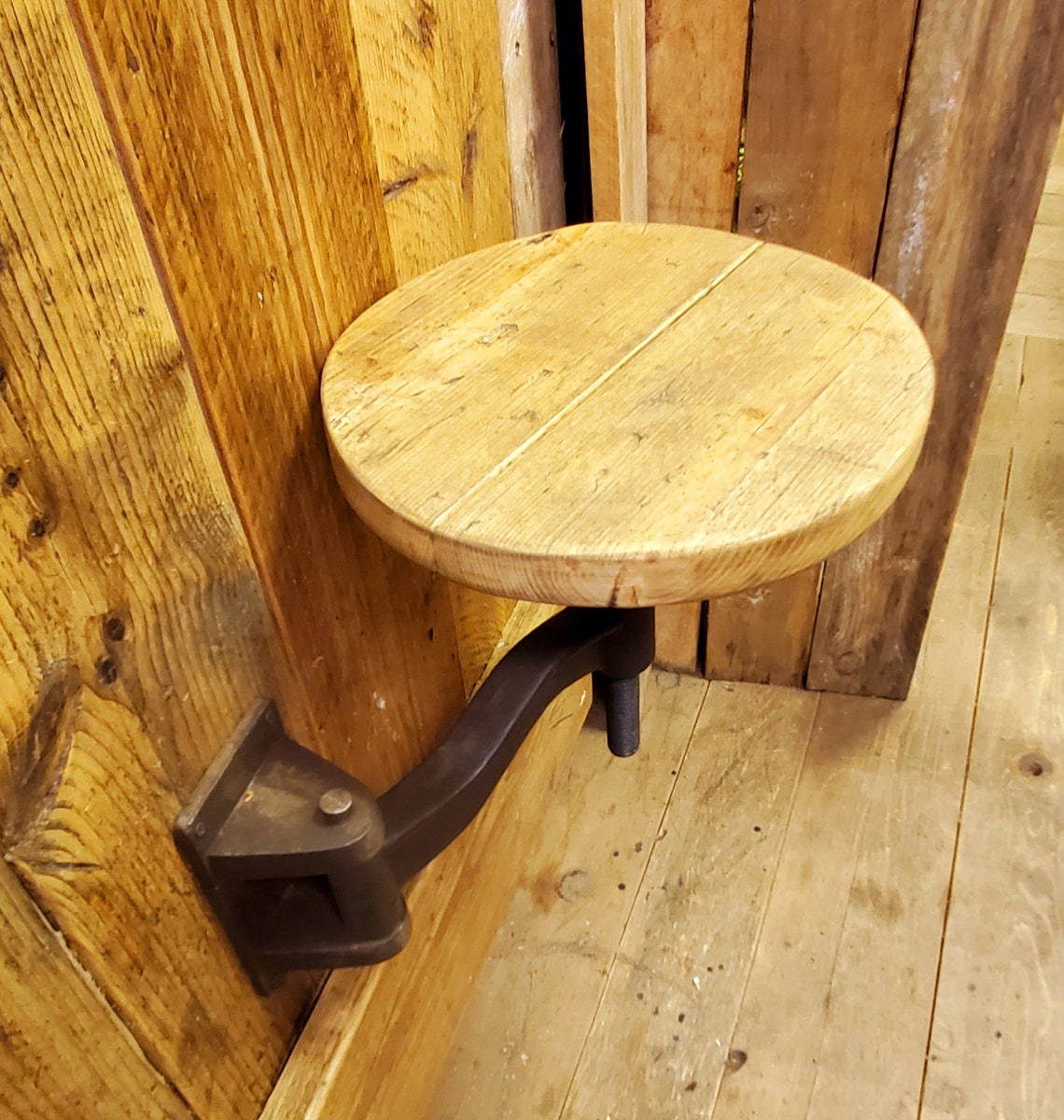 The Darius Side Swing Stool Bracket With Seat Top Etsy