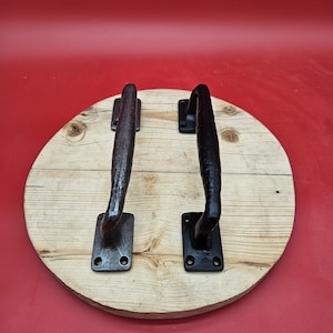 Heavy Duty Pull Handle - Cast Iron vintage style - Antique Iron or Epoxy Black