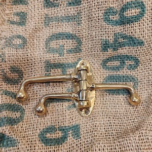 Swivel Hook Triple VICTORIAN Solid Brass 75mm x 100mm