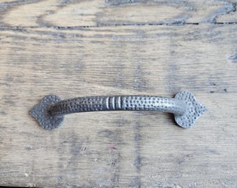 Pull Handle Spearhead Shape Cast Antique Iron 150mm