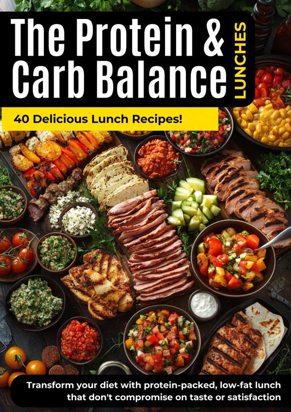 The Protein & Carb Balance: Delicious High-Protein Lunch Recipes - Digital Download
