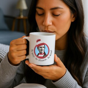 Funny Ralph Waldo Emerson Coffee Mug, Be Silly Quote, Literary Gift image 10
